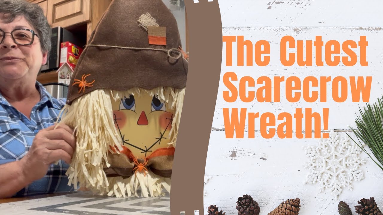 Cutest Scarecrow Wreath | DIY Halloween Wreath