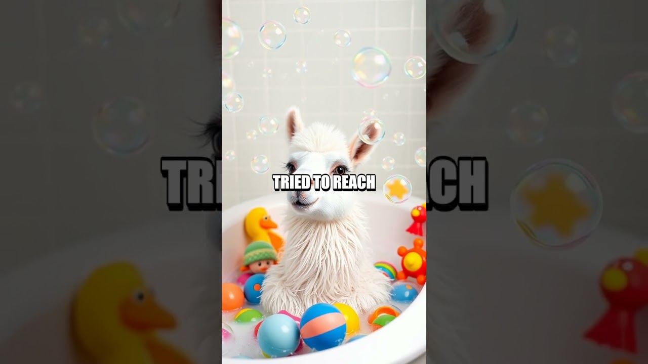 Larry the Llama's Bubbly Bath Adventure