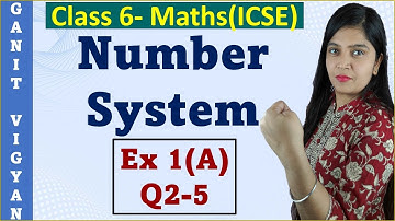 Number System | ICSE Class 6 Maths | Chapter 1 | Exercise 1 (a) | Q 2-5 | R S Aggarwal