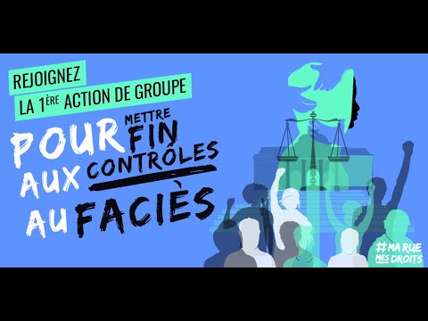 1ere Action de groupe contre les controles au faciès, mobilisation avec #MaRueMesDroits (F16:9e)