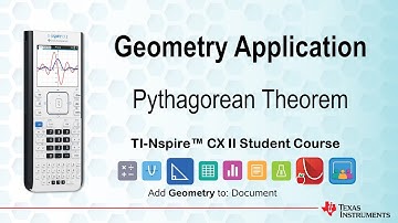 Pythagoras Theorem Visual | TI-Nspire CX II | Getting Started Series - Geometry Application