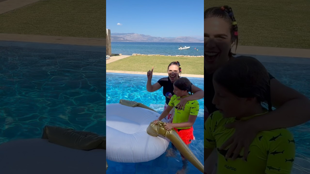 מי רקד הכי הרבה זמן על המתנפח? מיילו או אני? 🤔🤭😅 #trending #shorts #short #fyp #foryou #winner