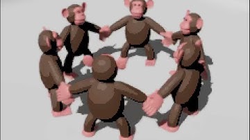 Happy Monkey Circle but I remade it in Blender