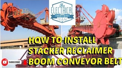 How to install conveyor belt | Stacker Reclaimer Boom conveyor