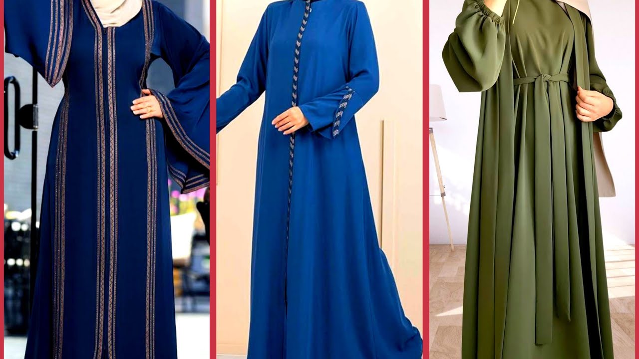 Most stylish and beautiful womens arabic style A line abaya design ideas Eid Collection 2026 