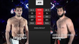Шамиль Абдулаев vs. Абдул-Рахман Джанаев | Shamil Abdulaev vs. Abdul-Rakhman Dzhanaev | ACA 170