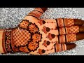 Simple lotus and checks mehndi design for front hand new stylish palm henna mehndi design  mehandi