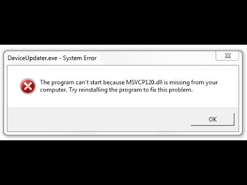 FIX msvcp120.dll is Missing From Your Computer Windows 10, 7, 8, 8.1 100% Working