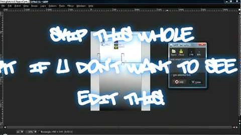 Gimp Tutorial - Making a youtube background that fits channel