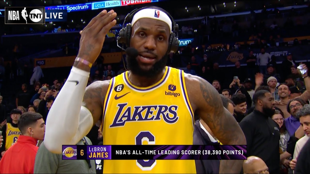 ⁣LeBron James Reacts To Breaking Kareem's Scoring Record | FULL POSTGAME INTERVIEW