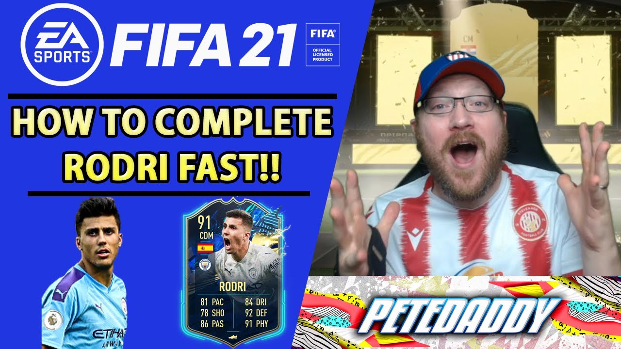 How to Complete RODRI OBJECTIVES FAST 91 Rated Team of the Season Player FIFA 21 Ultimate FUT