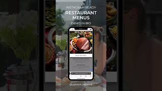 Activate your social media network like never before with menus for Instagram 💡 #shorts