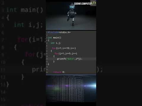 C Language | Advance pattern Multiplication table 2 to five using Nested Loop | #short #coding