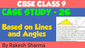 Class 9 case study based Questions on lines and angles | case study based on lines and angles |