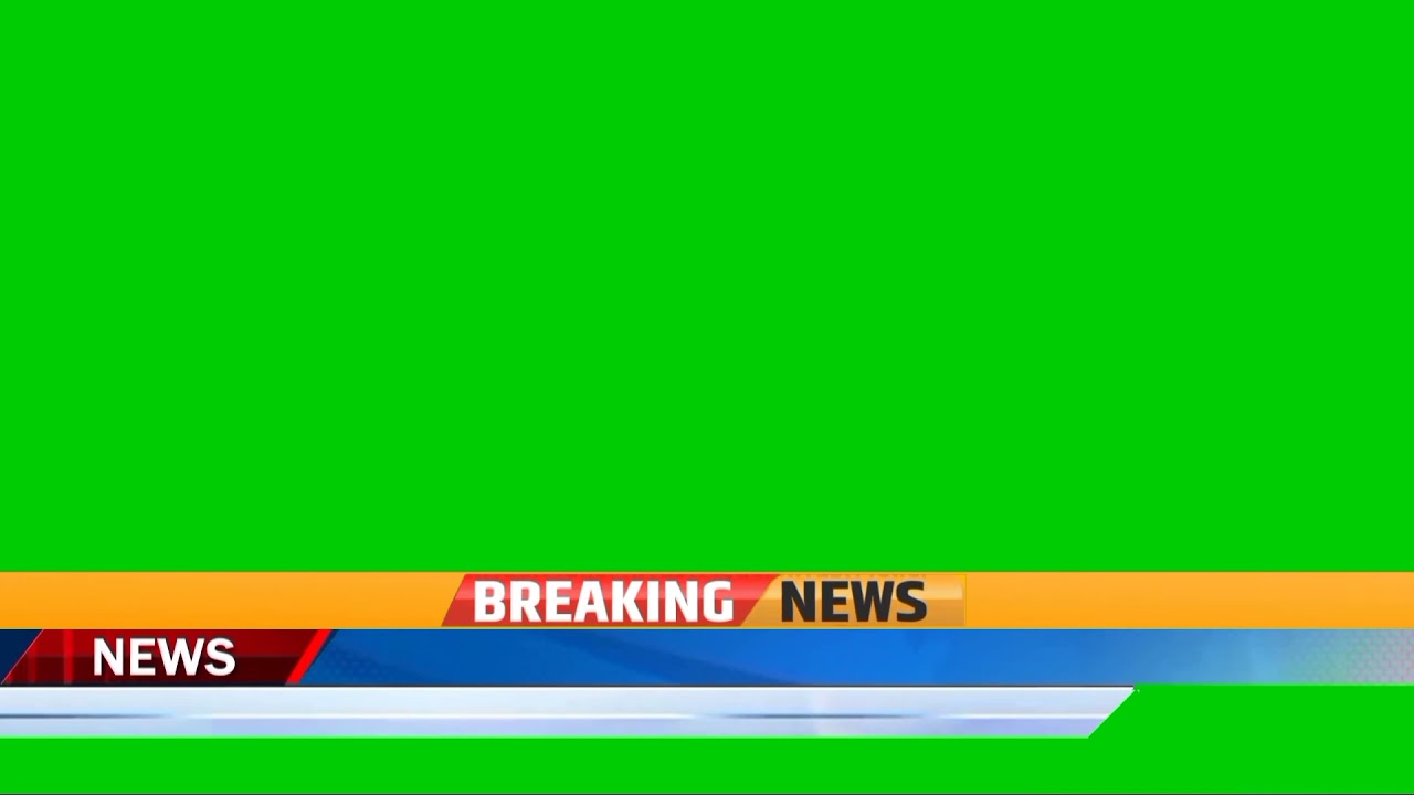 news lower third hd 4k green screen