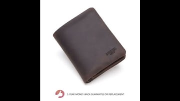 DUEBEL RFID Blocking Tri-Fold Mens Genuine Leather Wallet Holder Case wallet