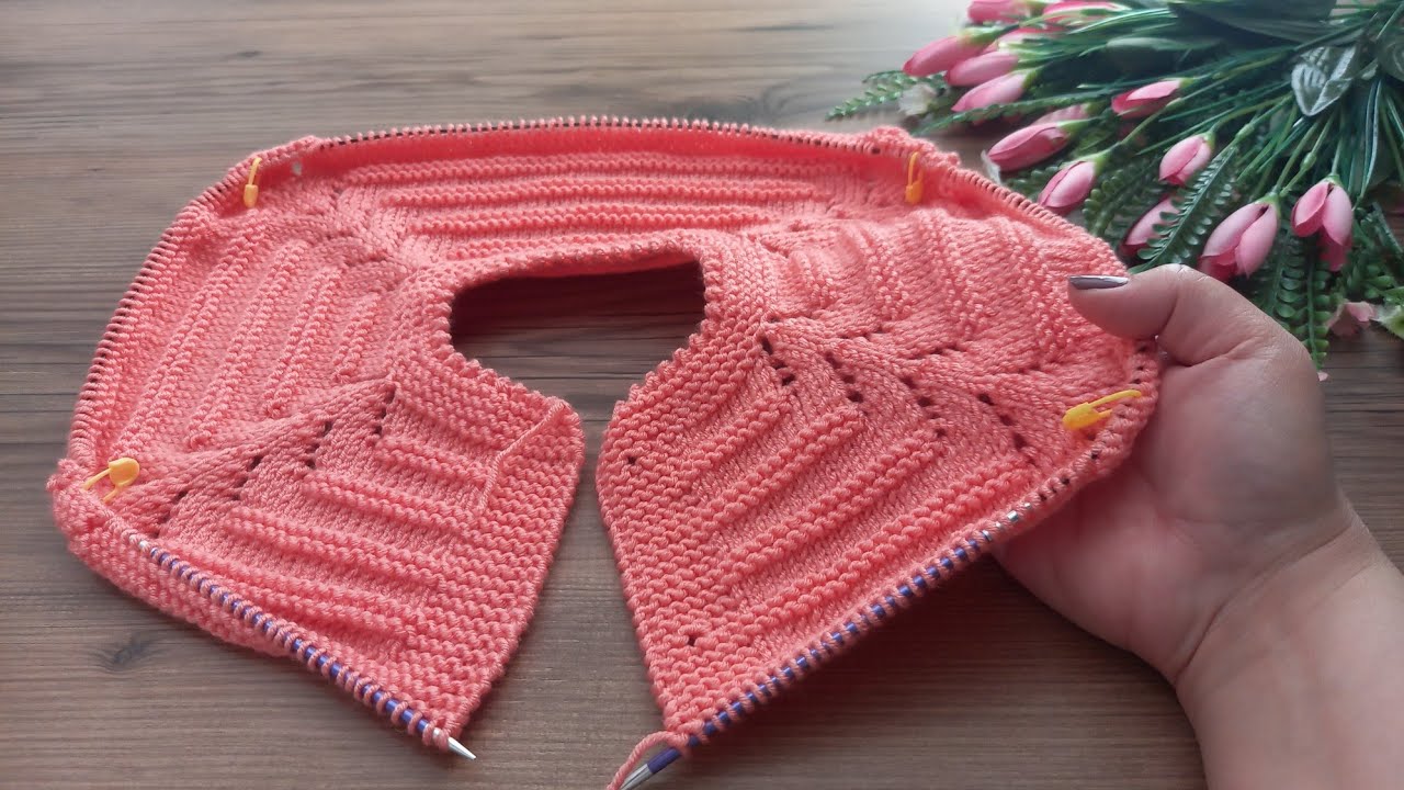✅️🍀{1☆2} Yaş En Kolay Ve Gösterişli Roba Modeli ✅️🍀easy knitting pattern