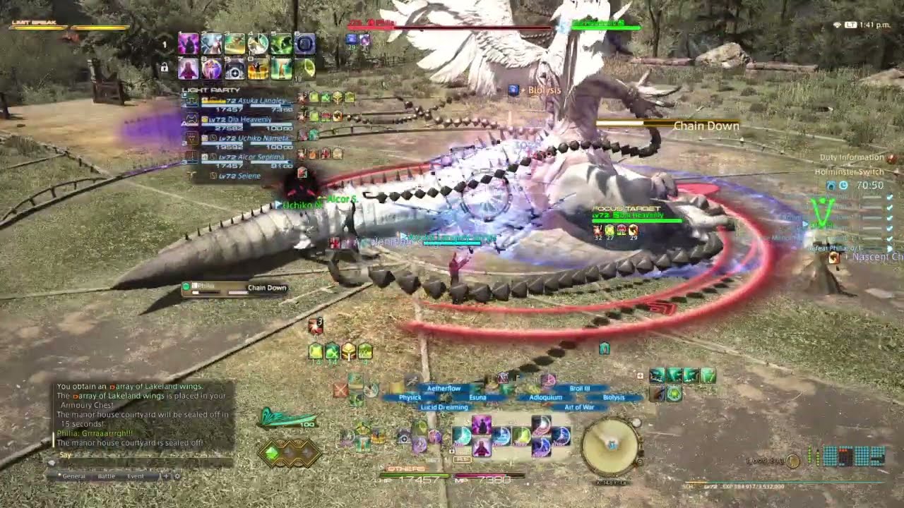 [FINAL FANTASY XIV] 5.0 SHW - Holminster Switch Lv71 Dungeon SCH