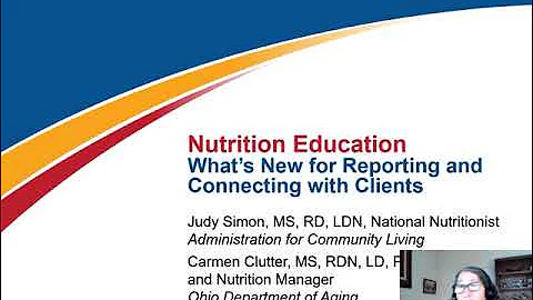 Senior Nutrition Program Webinar: Nutrition Education
