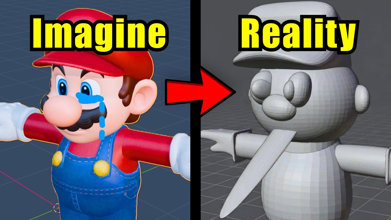 I tried Blender modelling. I'm sorry