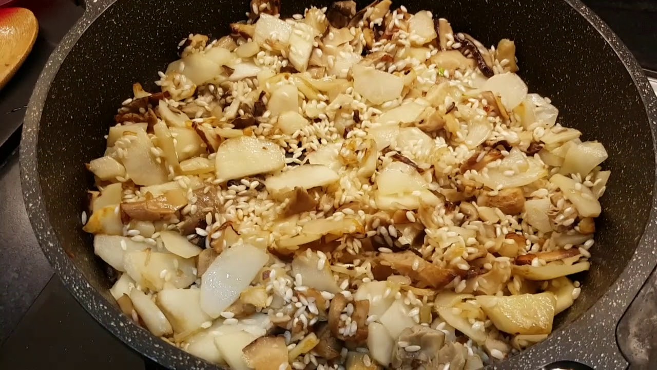 Risotto Funghi e Topinambur YouTube
