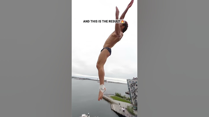 the precicion of this cliff diving pole throw will blow your mind 🤯