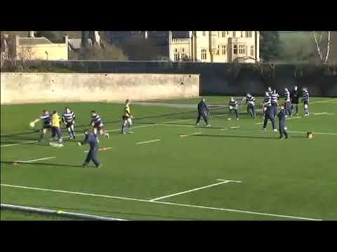 Sportplan Rugby Drills - Offloading Behind the Defender - YouTube