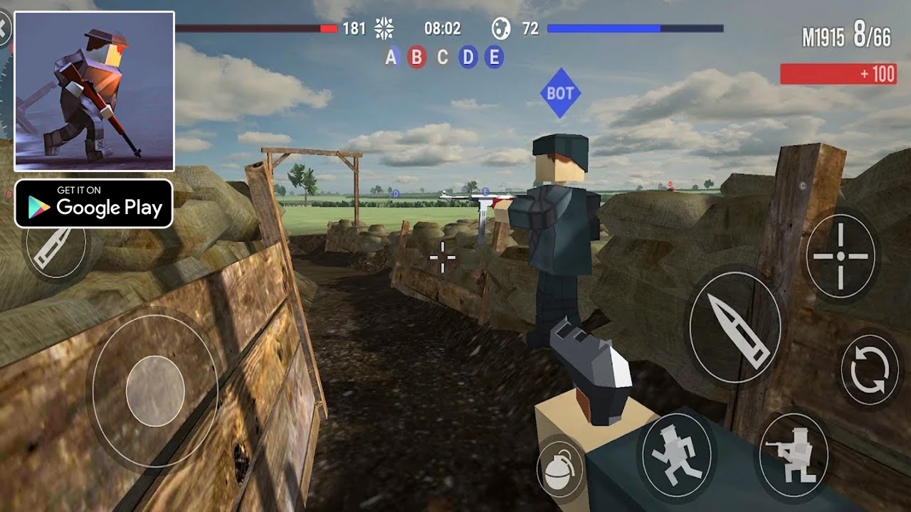 Polyfield Android Gameplay || WW2 Multiplayer First Person Shooter ...
