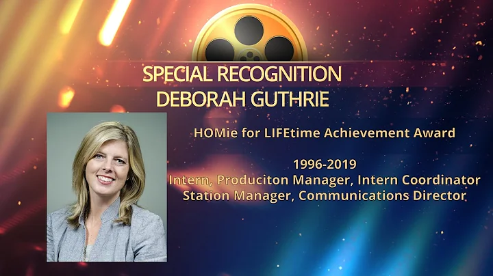 Deborah Guthrie Special Recognition at Golden Tape...
