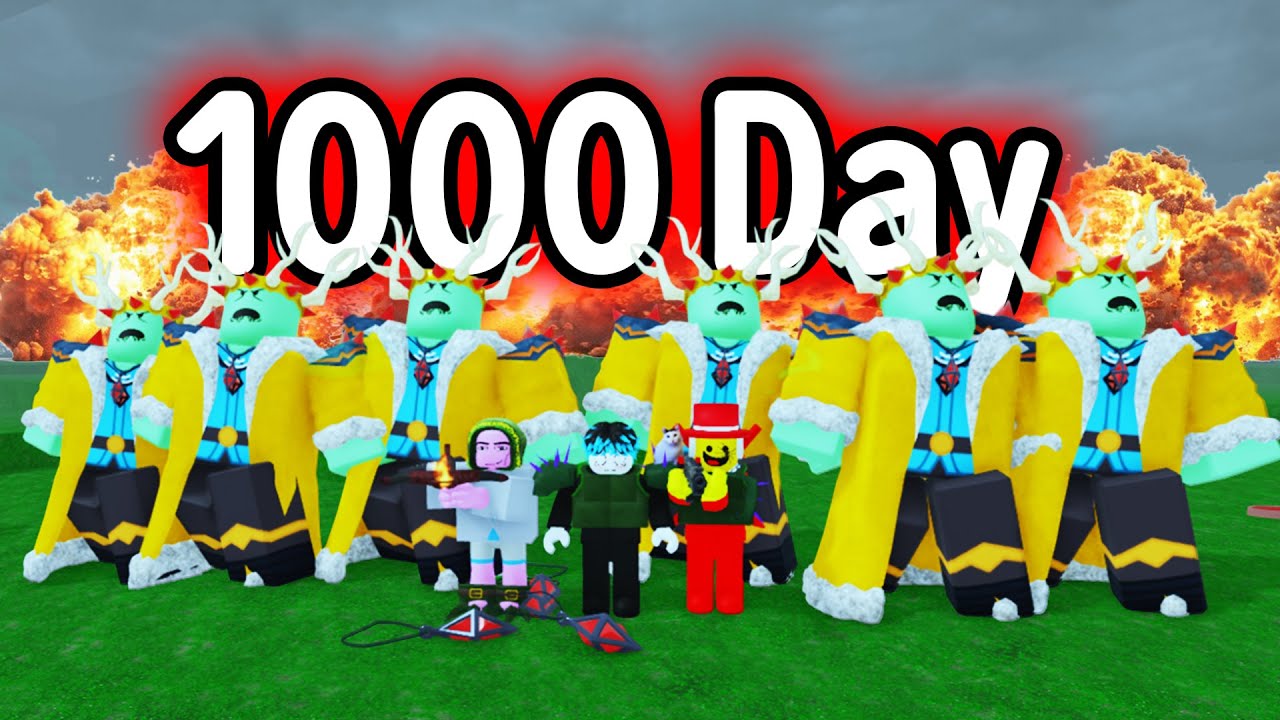 1,000 Day !!!! [10 ชม.] ป่านี้ มันจบลงแล้ว ลาก่อน กวาง !!!!  😭 💔  Roblox 99 Night in the forest