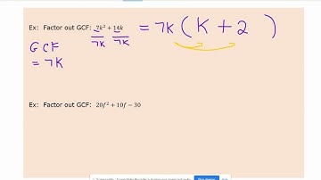 ixl - Factor out a monomial
