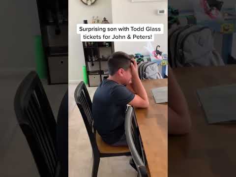 Surprising son with tickets