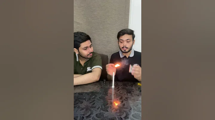 Magic with Candle Smoke Experiment