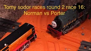 Tomy Sodor Races Round 2 Race 16 Norman Vs Porter