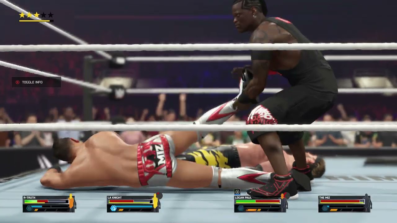 R-Truth vs The Miz vs LA Knight vs Logan Paul – Battle of the Mics | WWE 2K25