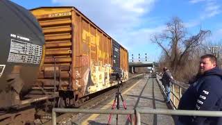 #2349 CSX Q409-14 Mix Freight train & CSX K623-13 Empty Ethanol train