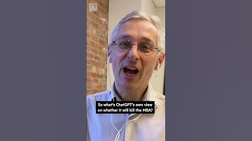 Will ChatGPT kill the MBA? | FT #shorts