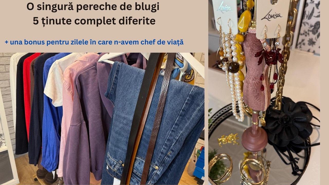 O singură pereche de blugi – 5 ținute complet diferite + una bonus