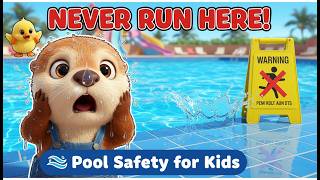 Why Kids Should Never Run At The Swimming Pool Water Safety For Kids Oops Otto