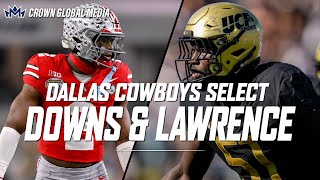 COWBOYS DRAFT CALEB DOWNS &amp; MALACHI LAWRENCE!!! | Crown Global Media Instant Reactions