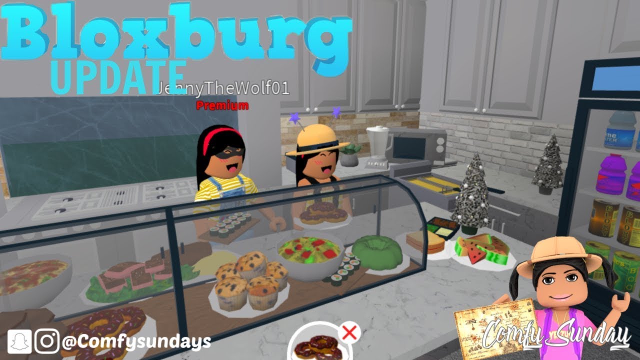 New Bloxburg Food Update Cooking Eveything Sushi Lobster Cake Donuts More Youtube - how to cook hotdogs roblox bloxburg refresh recipes