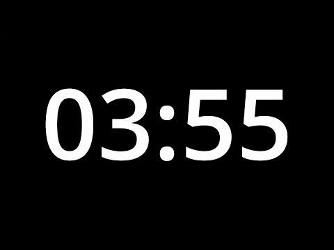 3 MINUTE 55 SECOND TIMER - No Sound - Full HD 1080p - COUNTDOWN - 235 SECOND