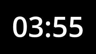 3 MINUTE 55 SECOND TIMER - No Sound - Full HD 1080p - COUNTDOWN - 235 SECOND