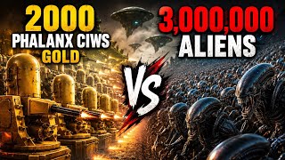 ⚔️ Only 2000 Phalanx CIWS Gold vs 3,000,000 Aliens! Ultimate Last Stand