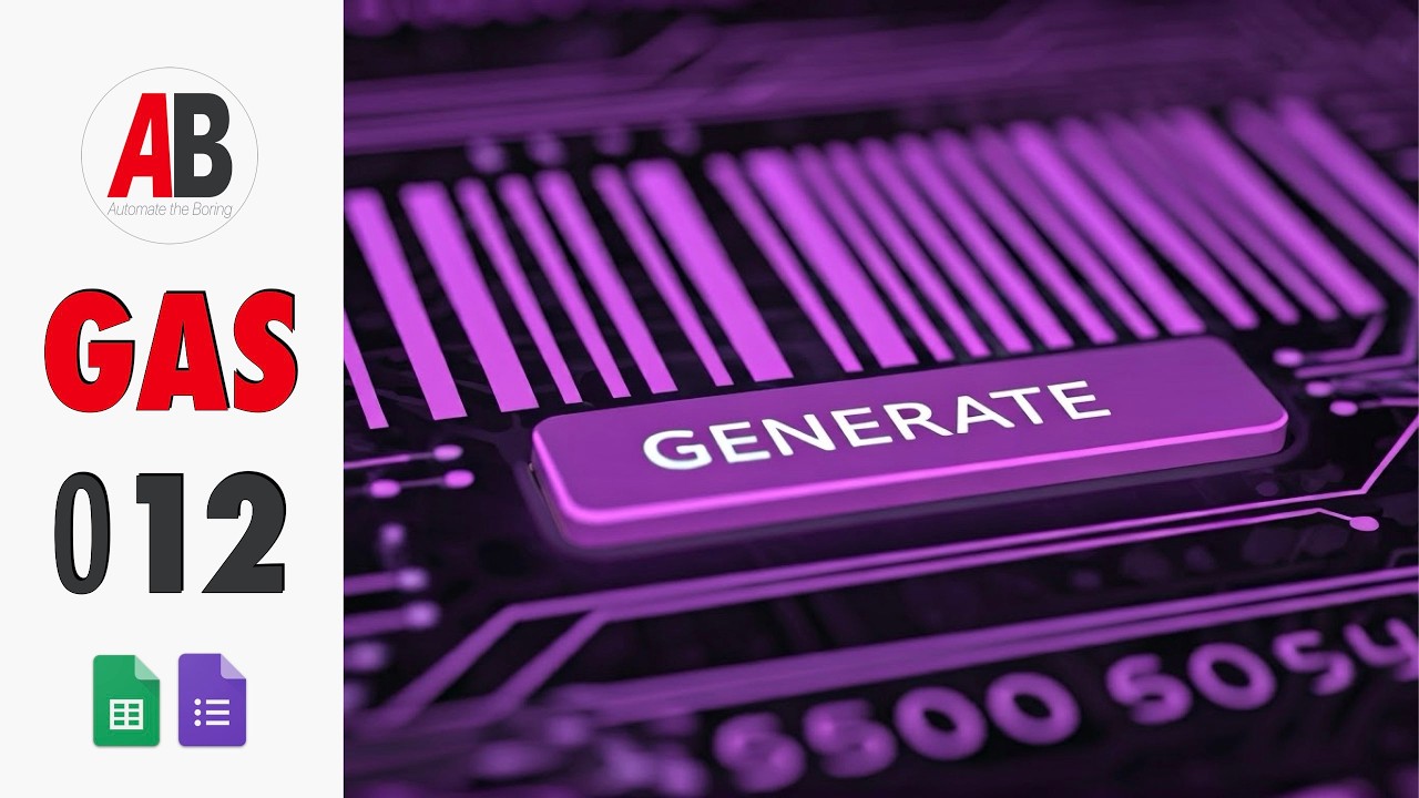 GAS-012 Генерация случайного идентификатора для Google Forms с помощью скрипта Apps