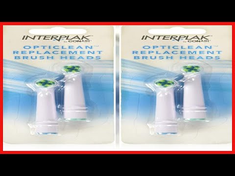 Interplak by Conair OptiClean Replacement Power Plaque Remover Brush Heads