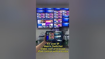 AVoverIP Matrix Switcher, video wall controller, use iPad app control #AVoverIP #matrixswithcher