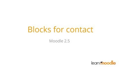 Blocks for contact
