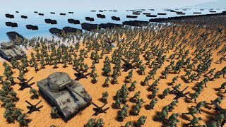 5 Million US Soldiers Charge D-DAY BEACH DEFENSES! - Ultimate Epic Battle Simulator 2 NEW UEBS 2 screenshot 3