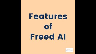 Features of Freed AI Medical Scribe